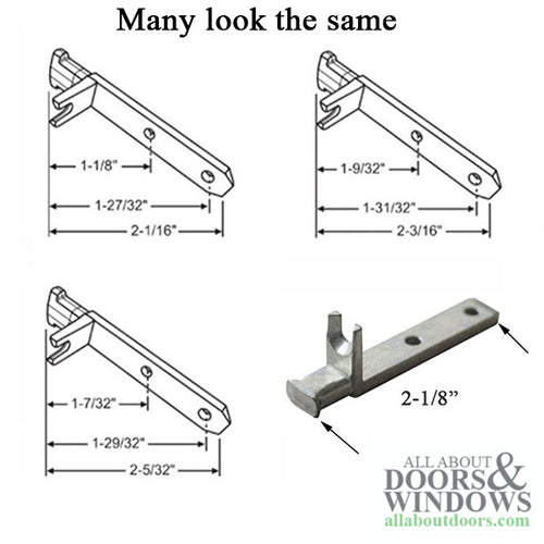 Pivot Bar, L-Shaped, 2-1/8