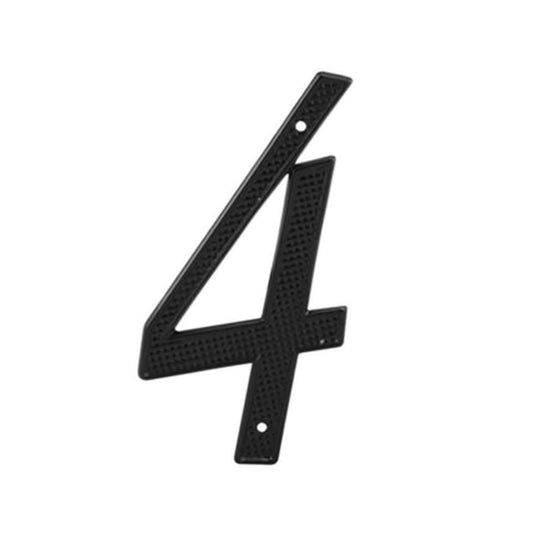 House Numbers 4-1/4 Inch 4 - Black