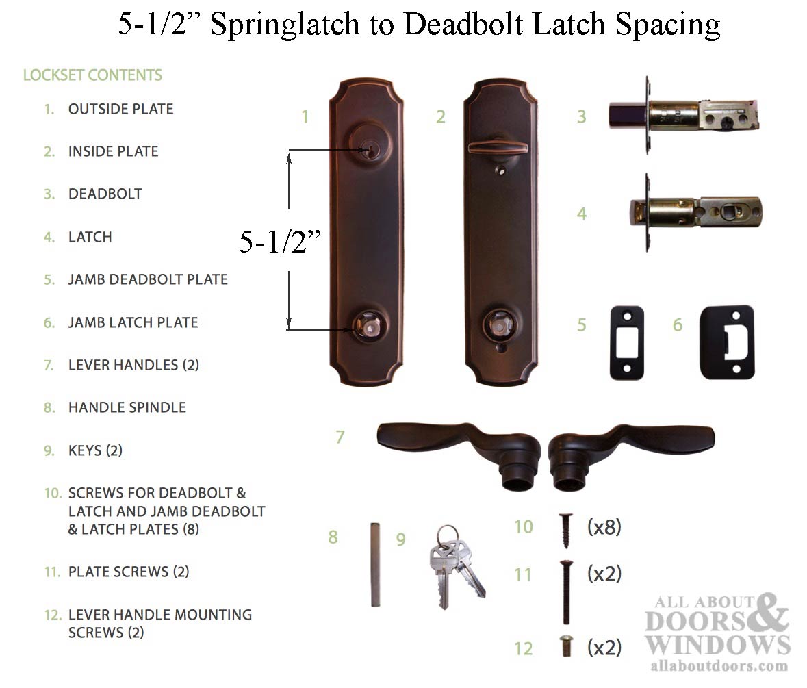 Signature Active Keyed Handleset with Deadbolt, 5-1/2