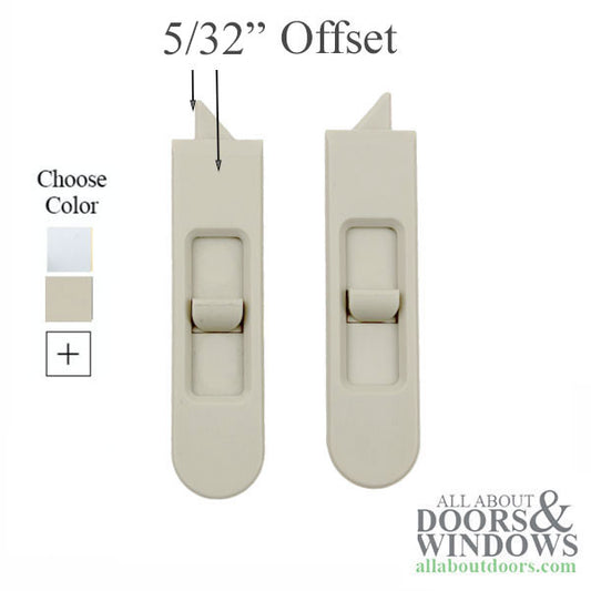 Double and Single Hung Tilt Window Finger Latches, Left and Right Pair