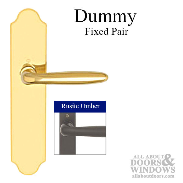 HOPPE Multipoint Lock Handleset, Verona, M151/3965N, Solid Brass - Rustic Umber,  Dummy Pair - HOPPE Multipoint Lock Handleset, Verona, M151/3965N, Solid Brass - Rustic Umber,  Dummy Pair