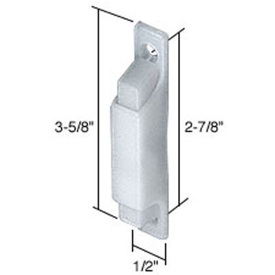 Latch and Pull - Vinyl and Aluminum Sash Hardware, Plastic - White - Latch and Pull - Vinyl and Aluminum Sash Hardware, Plastic - White