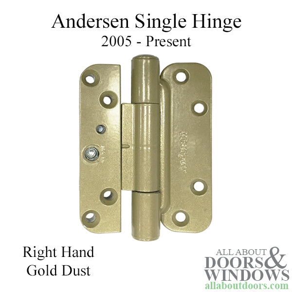 Andersen Single Hinge Right Hand For Frenchwood Doors From 2005-Present Gold Dust Hinge - Andersen Single Hinge Right Hand For Frenchwood Doors From 2005-Present Gold Dust Hinge