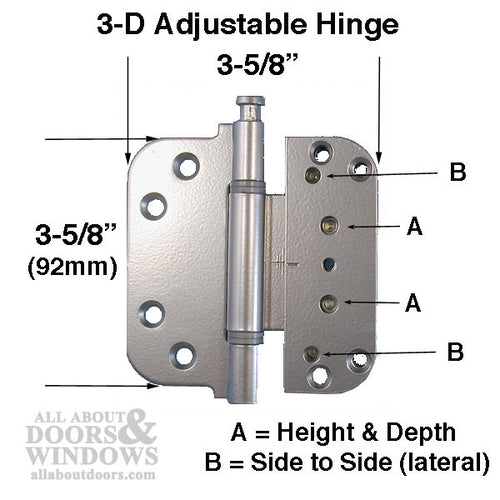 Hinge, All in one (V-H) Inswing Door Hinge - Brass - Sold Out - Hinge, All in one (V-H) Inswing Door Hinge - Brass - Sold Out