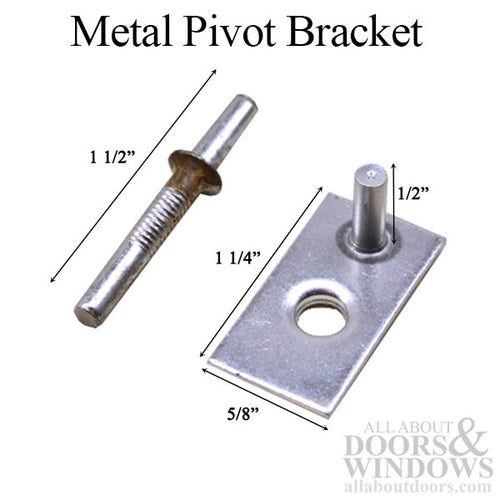 Metal Pivot Bracket. Wood WIndows - Metal Pivot Bracket. Wood WIndows