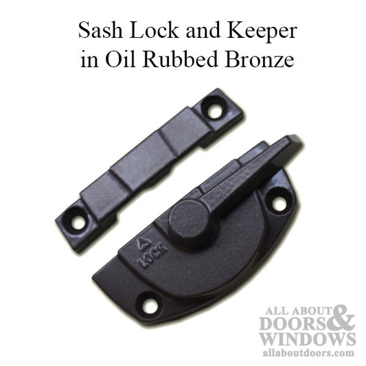 Pella Pro Line Series Double Hung Window Sash Lock 1-7/8" - Oil Rubbed Bronze