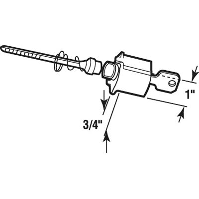 Push Button Type Cylinder Black - Push Button Type Cylinder Black