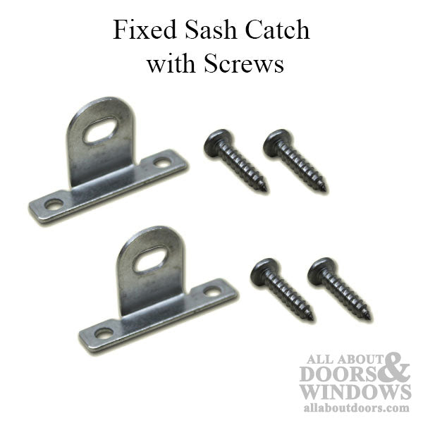 Fixed Sash Catch with Screws - 2 Pack - Fixed Sash Catch with Screws - 2 Pack