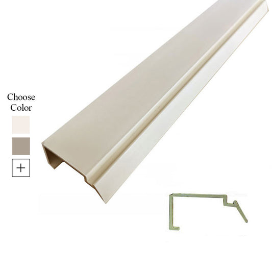 Rigid Vinyl Glazing Bead 6' Line Shape, 11/16 x 7/16