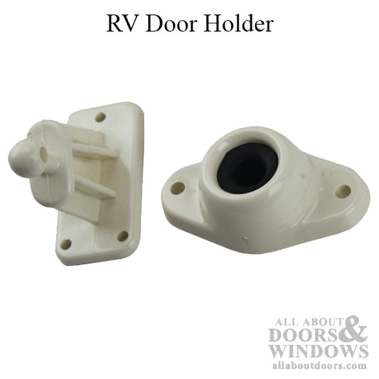 R V DOOR HOLDER ROD  3 inch Curved & RETAINER