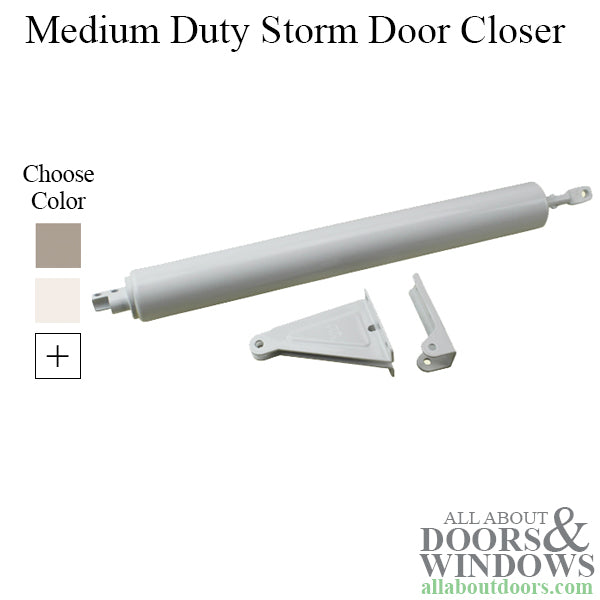 Standard Duty Storm Door Closer 1.25 Inch Diameter - Standard Duty Storm Door Closer 1.25 Inch Diameter