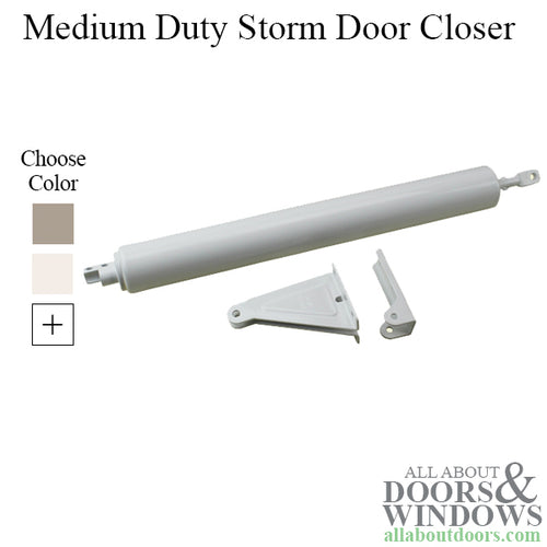 Standard Duty Storm Door Closer 1.25 Inch Diameter - Standard Duty Storm Door Closer 1.25 Inch Diameter