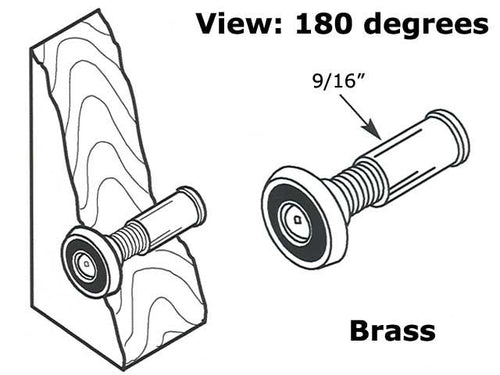 Door Viewer - 180 Degree - Brass - Door Viewer - 180 Degree - Brass