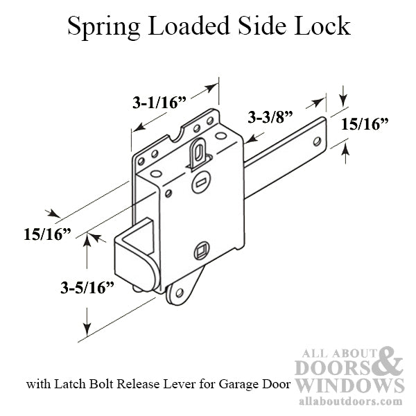 Overhead Garage Door Side Lock - Overhead Garage Door Side Lock