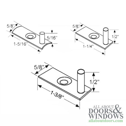 Pivot Pin Bracket, 5/8