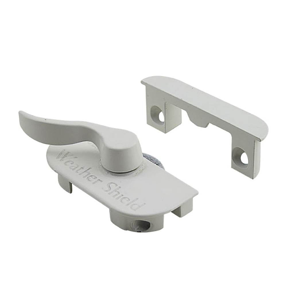 Weather Shield Logo Recessed w/ Flange window sash lock, Right Hand - Weather Shield Logo Recessed w/ Flange window sash lock, Right Hand