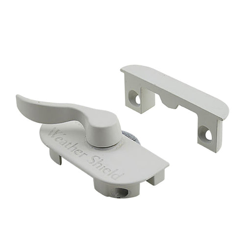 Weather Shield Logo Recessed w/ Flange window sash lock, Right Hand - Weather Shield Logo Recessed w/ Flange window sash lock, Right Hand