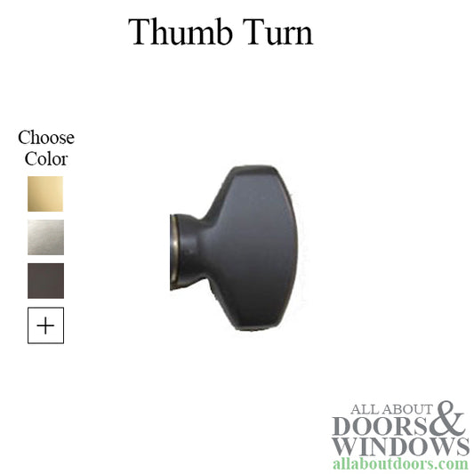 Thumb Turn, Euro Cylinder, Emtek - Choose Color