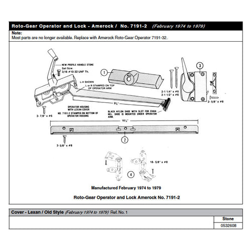 Andersen Window - Perma-Shield Primed Casement or Awning Operator Cover, Stone, No Screw Holes - Andersen Window - Perma-Shield Primed Casement or Awning Operator Cover, Stone, No Screw Holes