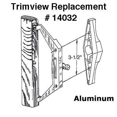 Trimview Inside Latch with Pull 3-1/2 (Obsolete) - Trimview Inside Latch with Pull 3-1/2 (Obsolete)
