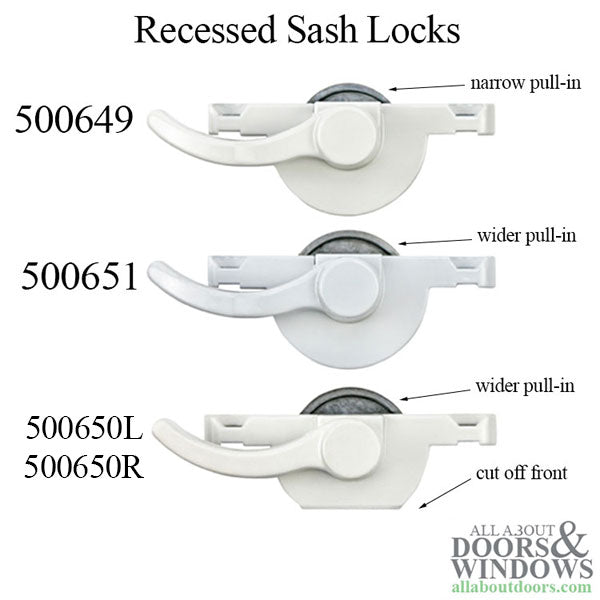 Recessed Sash Lock, 2-3/16