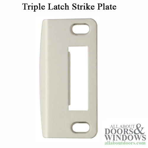 Strike plate, Multipoint Lock Triple Latch - Stainless Steel - Strike plate, Multipoint Lock Triple Latch - Stainless Steel