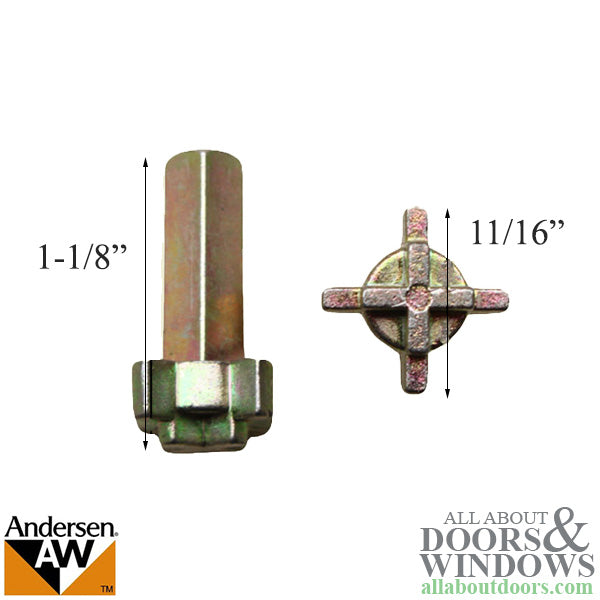 Andersen Frenchwood Hinged Door Lock Actuator, 1-3/4 Door - Andersen Frenchwood Hinged Door Lock Actuator, 1-3/4 Door