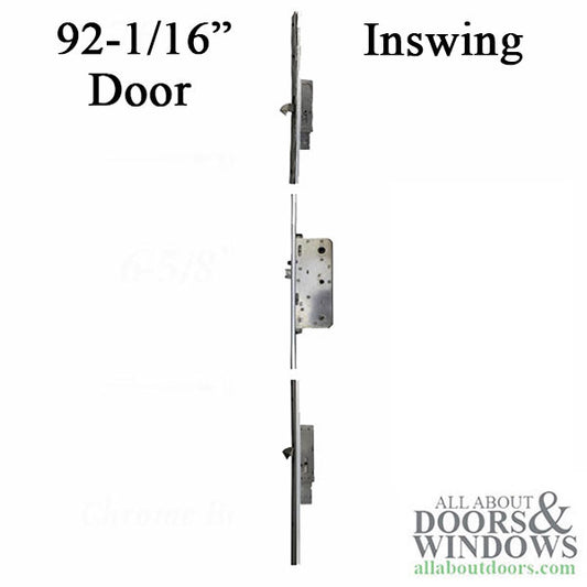 Multipoint Lock (MPL), 92" Door, 2-3/8" Backset -Inswing Door