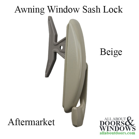 Aftermarket Sash lock, Non-Handed Awning Window, Maxim - Beige