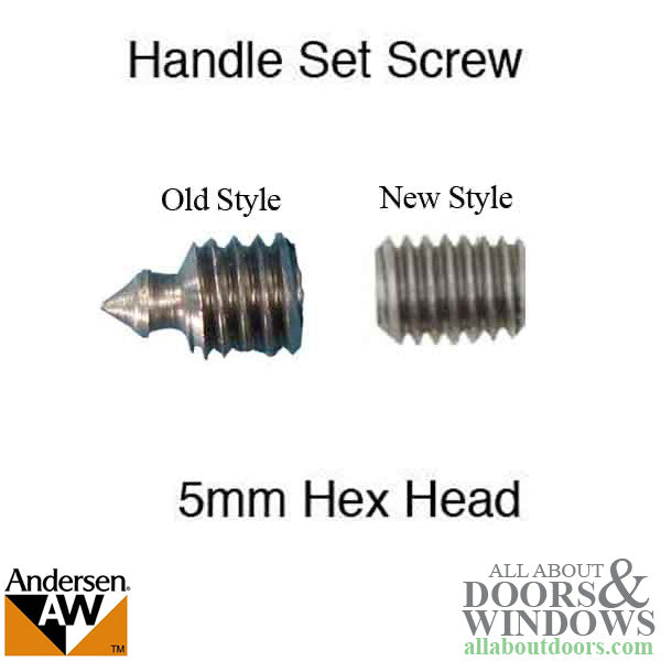 Set Screws With Wrench 5mm Andersen Pre-1990 - Set Screws With Wrench 5mm Andersen Pre-1990