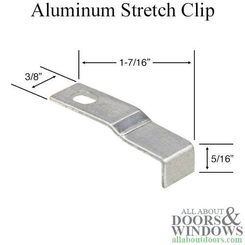 Aluminum stretch clips - Aluminum stretch clips