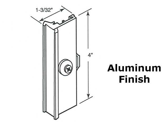 Latch and Pull - Vinyl and Aluminum Sash Hardware, Extruded Aluminum - Aluminum - Latch and Pull - Vinyl and Aluminum Sash Hardware, Extruded Aluminum - Aluminum