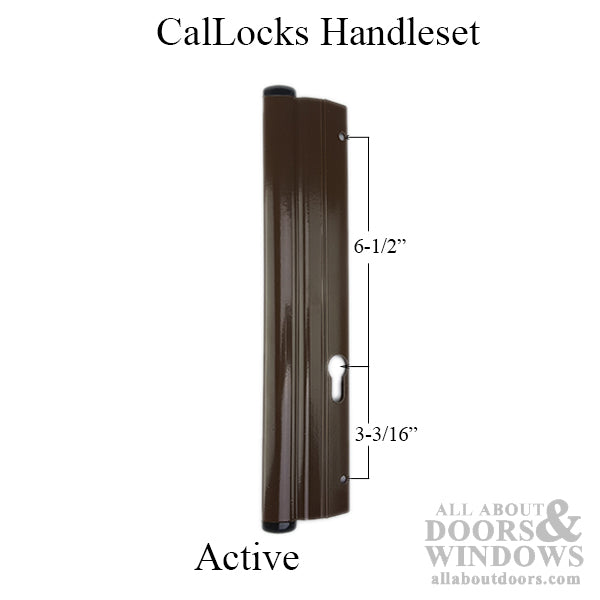 CalLocks Patio Door Handle 9 11/16 Inch Screw Hole Spacing - CalLocks Patio Door Handle 9 11/16 Inch Screw Hole Spacing