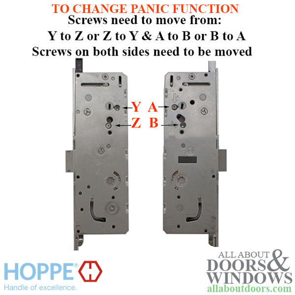 HLS7 Active Tongue-Shootbolt  45/92, Tongue at 24.41   LH - HLS7 Active Tongue-Shootbolt  45/92, Tongue at 24.41   LH