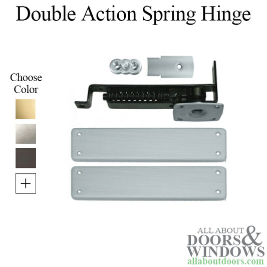 Double Action Spring Hinge, Floor Mount - Choose Finish