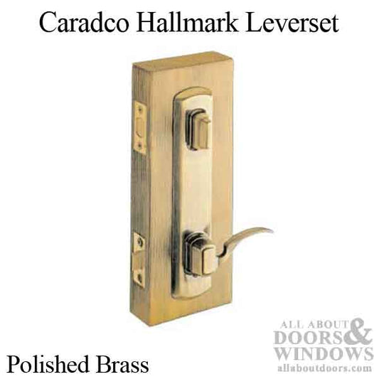 Caradco Hallmark Leverset, 6" Spacing - Polished Brass