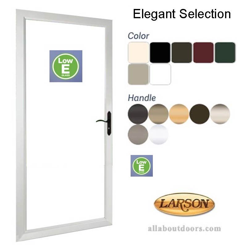 Larson Elegant Selection Full-View Storm Door (Low-E Glass) - Larson Elegant Selection Full-View Storm Door (Low-E Glass)