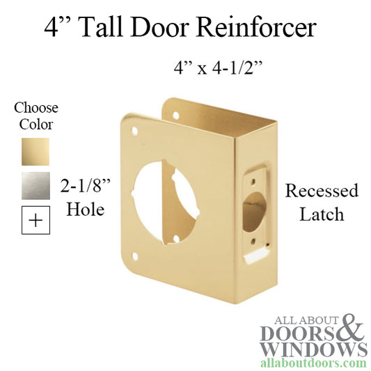 Wrap Around Plate, 4" Recessed, 2-1/8” hole