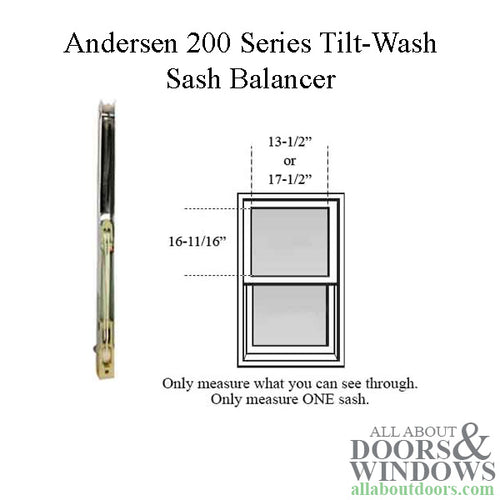 Andersen 200 Series Tilt-Wash Double Hung Sash Balancer - M436 - Andersen 200 Series Tilt-Wash Double Hung Sash Balancer - M436