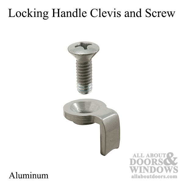 Clevis and Screw for Single Hole Locking Handle - Aluminum - Clevis and Screw for Single Hole Locking Handle - Aluminum