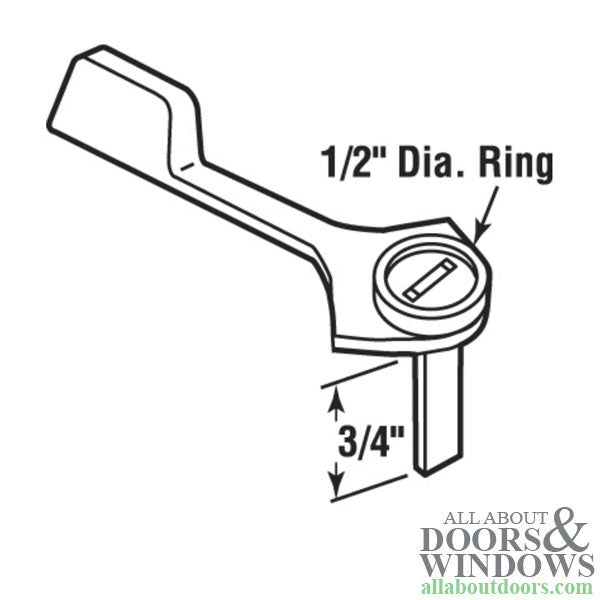 Inside Thumbturn Latch/Lever for Sliding Glass Door Handles - Inside Thumbturn Latch/Lever for Sliding Glass Door Handles