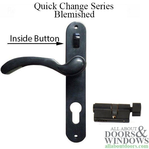 Storm Door Handle w/ Lock Bar Slide Button - Blemished - Storm Door Handle w/ Lock Bar Slide Button - Blemished