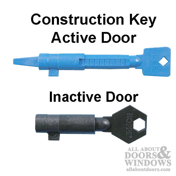 Inactive Door Construction Key Black - Inactive Door Construction Key Black