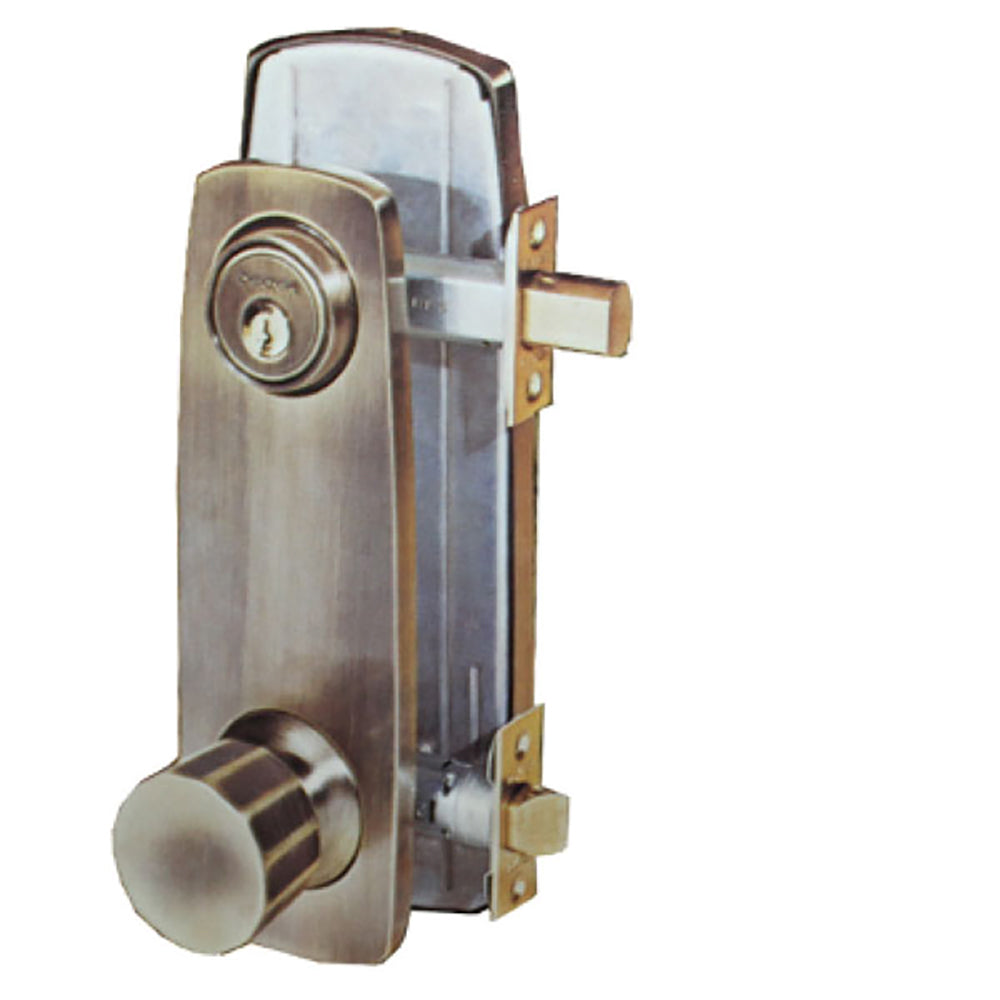 Dexter Cortina with Interior Panic Function for Emergency Exit - Antique Brass - Dexter Cortina with Interior Panic Function for Emergency Exit - Antique Brass