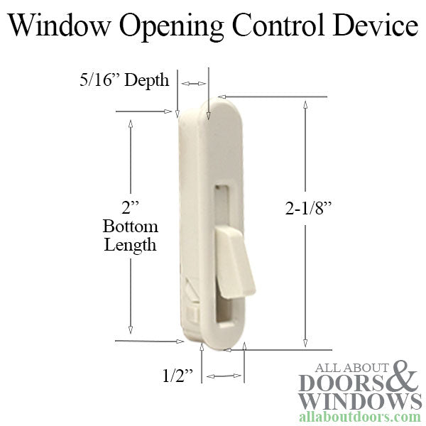 Amesbury Truth 12887 WOCD Window Opening Control Device - Amesbury Truth 12887 WOCD Window Opening Control Device