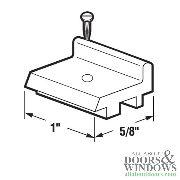 Top Mount Nylon Guide for Sliding Screen Door - Pairs - Top Mount Nylon Guide for Sliding Screen Door - Pairs