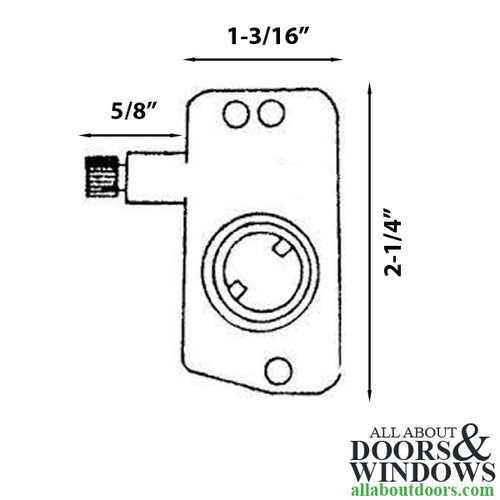 Side Mount Torque Operator for Awning or Louvre Windows 11/16
