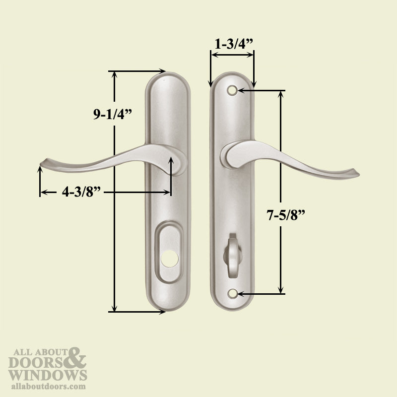 Passive Marvin Integrity Cambridge Hinged Door Hardware LH - White - Passive Marvin Integrity Cambridge Hinged Door Hardware LH - White