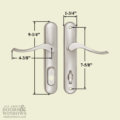 Passive Marvin Integrity Cambridge Hinged Door Hardware LH - White - Passive Marvin Integrity Cambridge Hinged Door Hardware LH - White