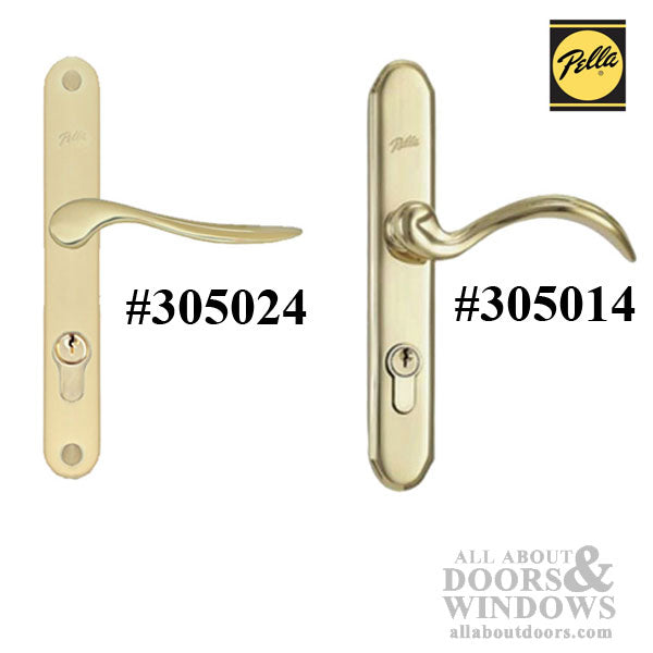 Pella Storm Door hardware with curved handle and  Mortise Lock - Choose Color - Pella Storm Door hardware with curved handle and  Mortise Lock - Choose Color